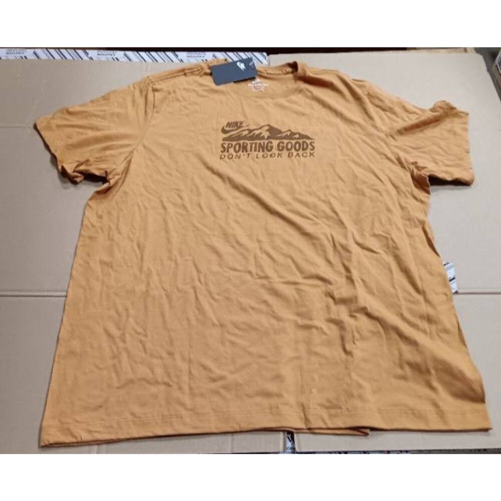 Nike Neutrals Crush Men's T-Shirt Sporting Goods Don't Look Back in Flax Tee 2X